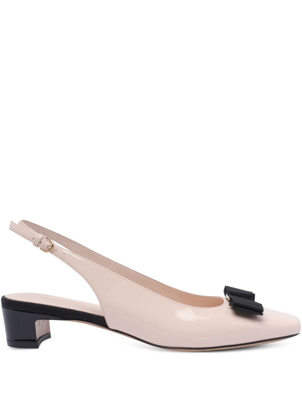 01J701782494005 NEW VARA 페이던트 레더 슬링백 펌프스